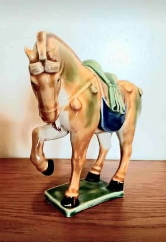 Vtg Chinese Imperial Tang Sancai Hand Crafted Horse thumbnail