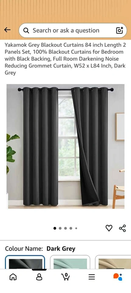 Curtains with rods