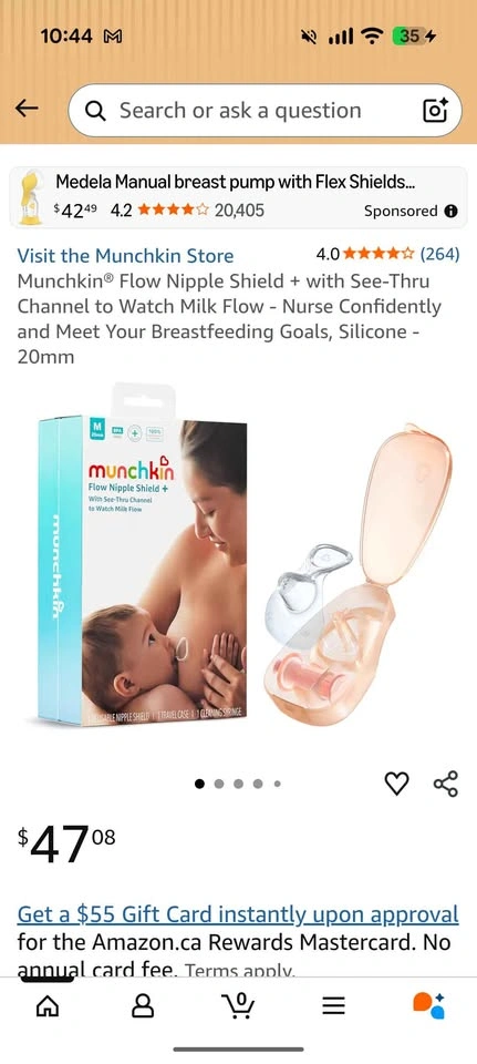 Munchkin Flow Nipple Shield + See-Thru Channel - photo 3