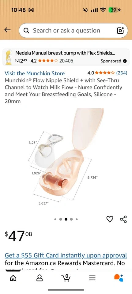 Munchkin Flow Nipple Shield + See-Thru Channel - photo 4