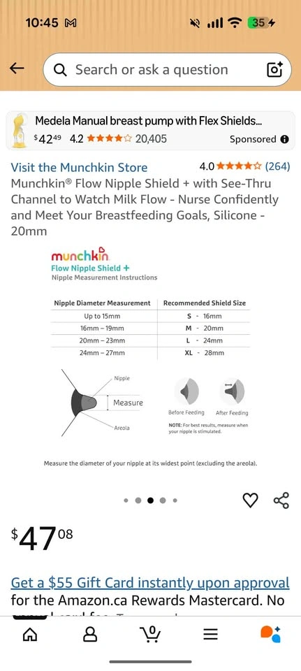 Munchkin Flow Nipple Shield + See-Thru Channel - photo 5
