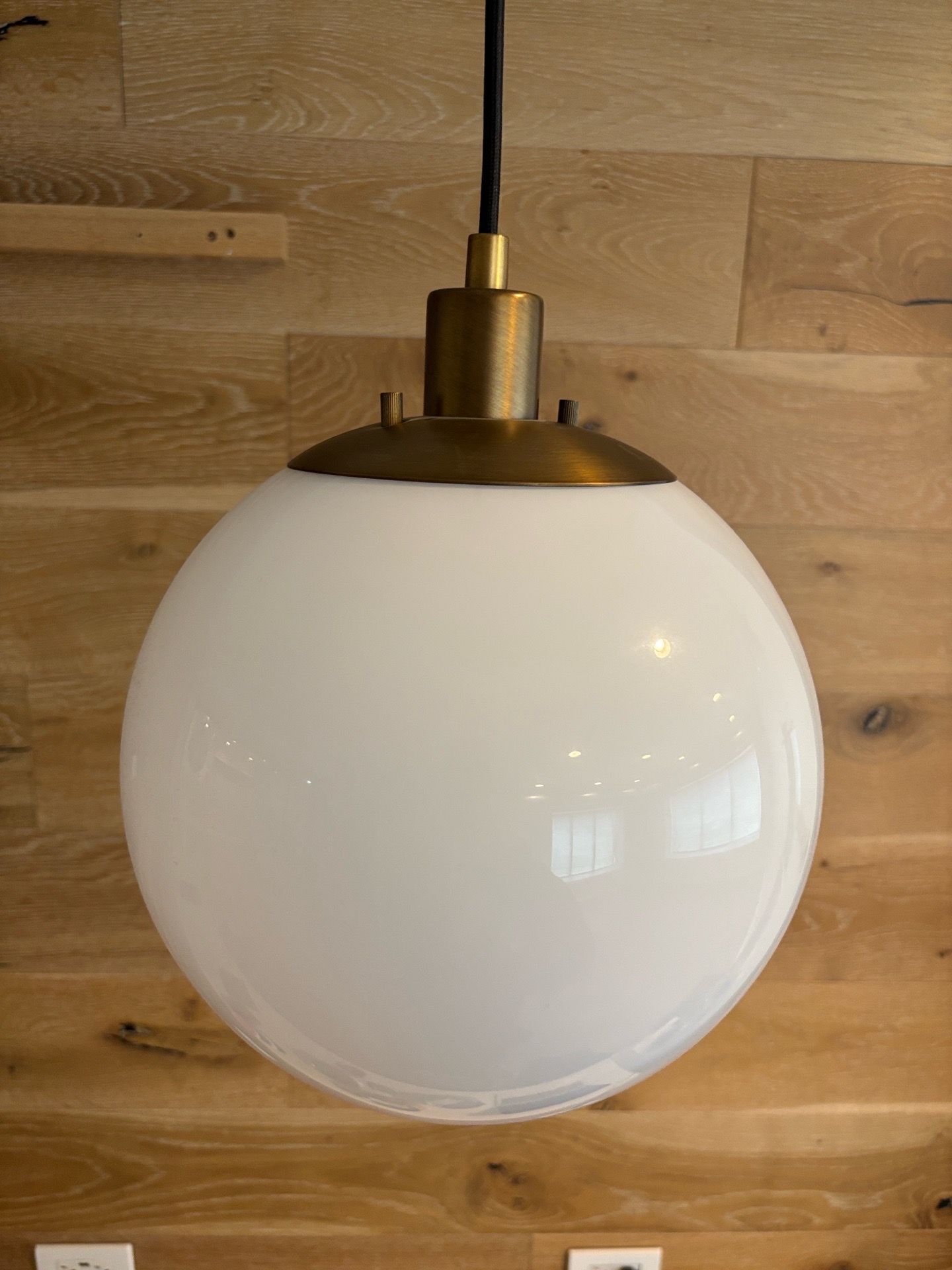 (2) Globe Pendant Lights - photo 4