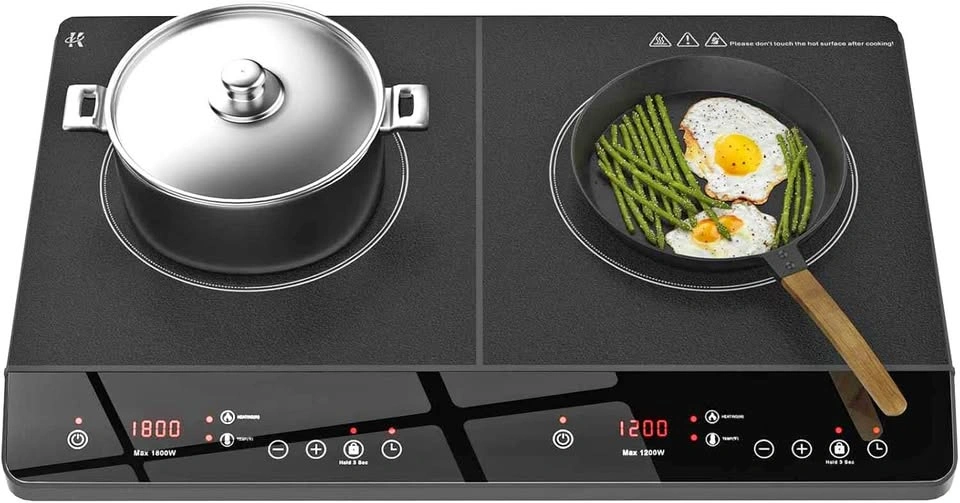 Portable Dual-Burner Induction Cooktop (1800W/1200W)