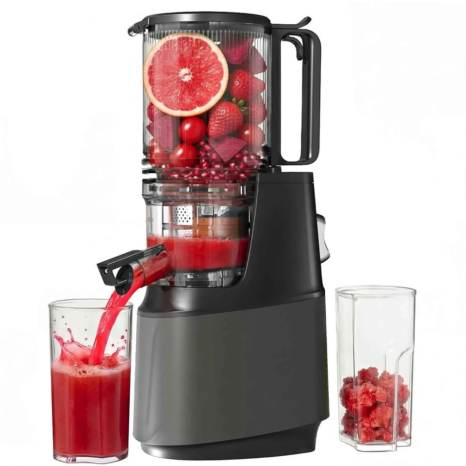 YOYDS Cold Press Juicer, 5.3" Wide Chute, Slow Masticating