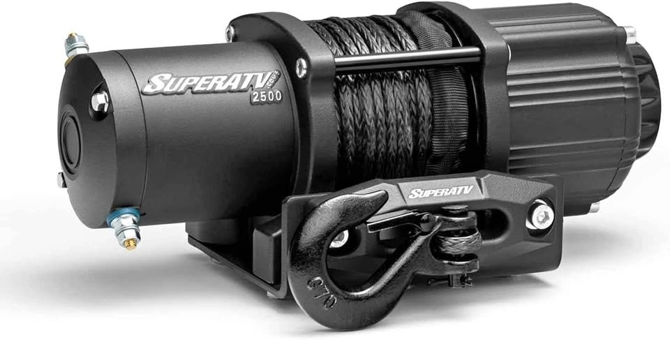 SuperATV Black Ops 2500 LB UTV/ATV Winch Kit (50' Rope)