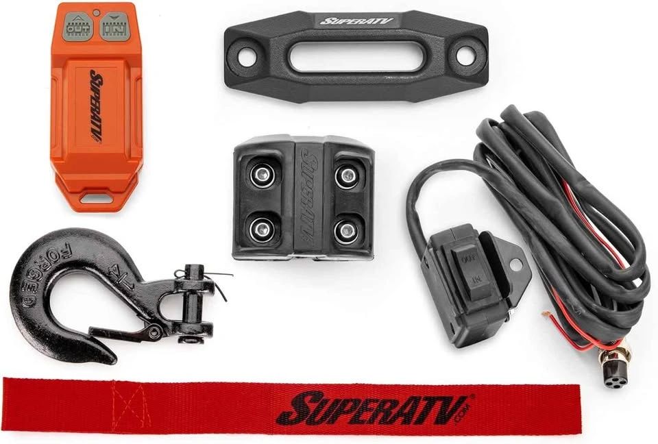 SuperATV Black Ops 2500 LB UTV/ATV Winch Kit (50' Rope) - photo 5