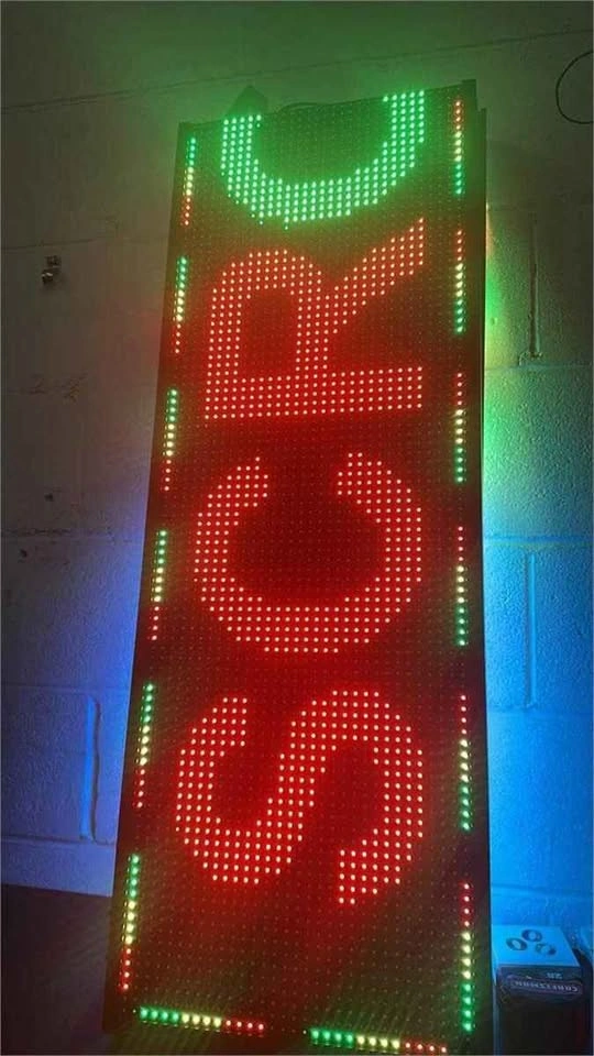 Sealed YZ MEINUOYI Outdoor LED Sign - WIFI Programmable P10 (77" - photo 2
