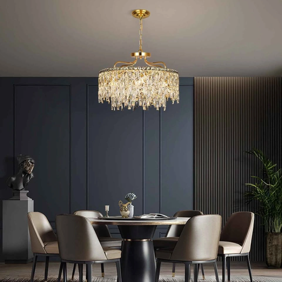 Modern Gold Crystal Chandelier - 8 Light D24 - photo 3