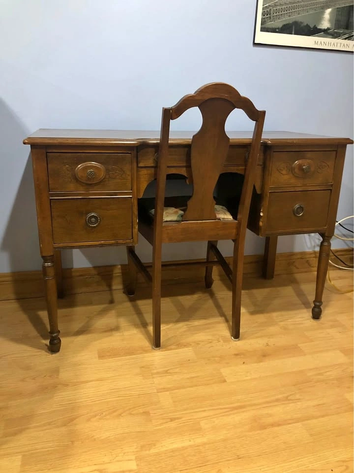 Antique Desk and Chair Set