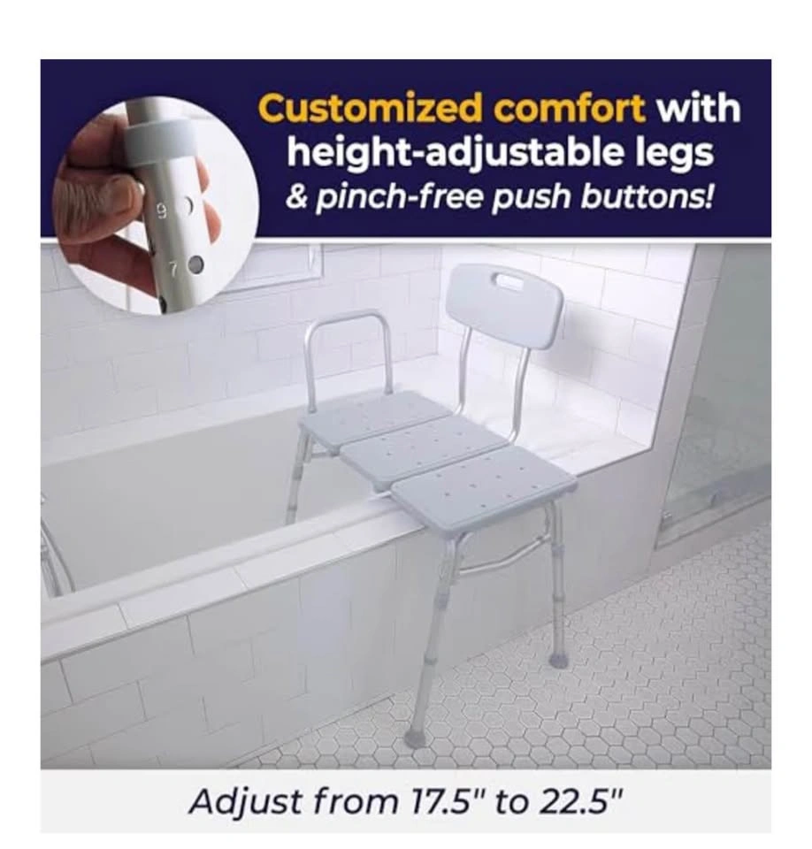 Drive Medical Tub Transfer Bench w/ Backrest - photo 3