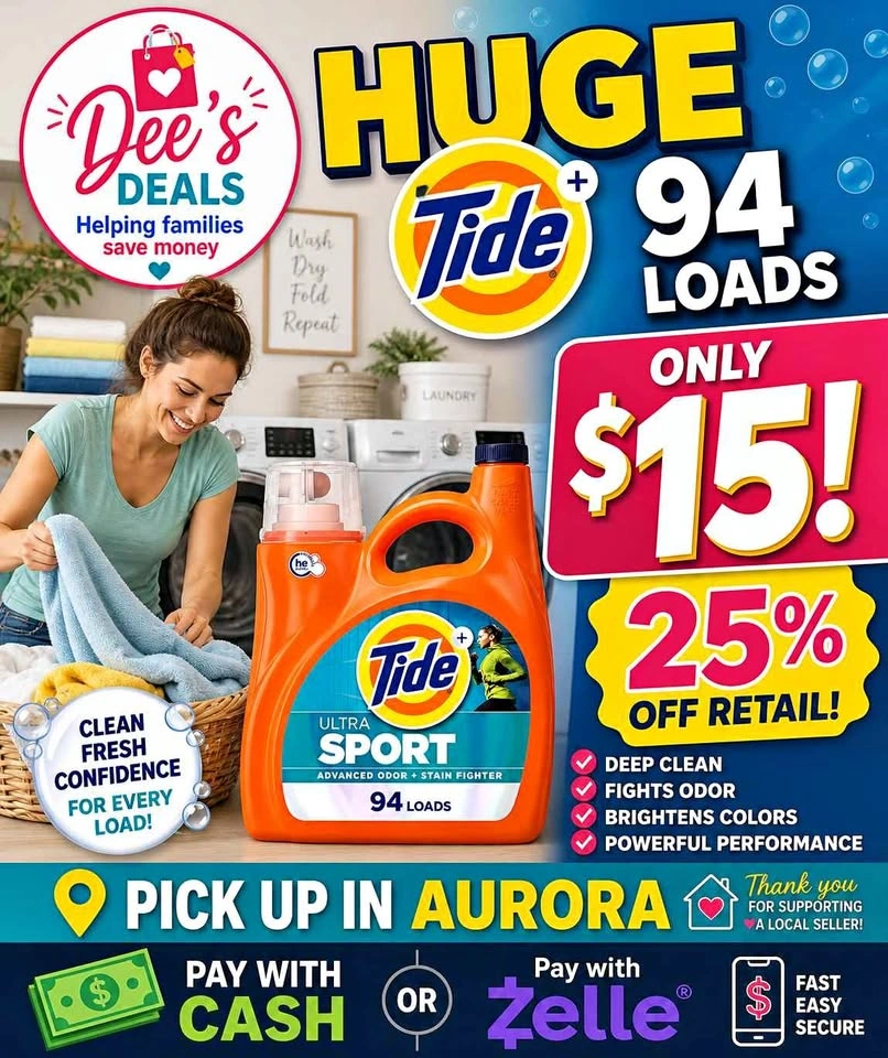 Huge Tide 132oz Only $15!