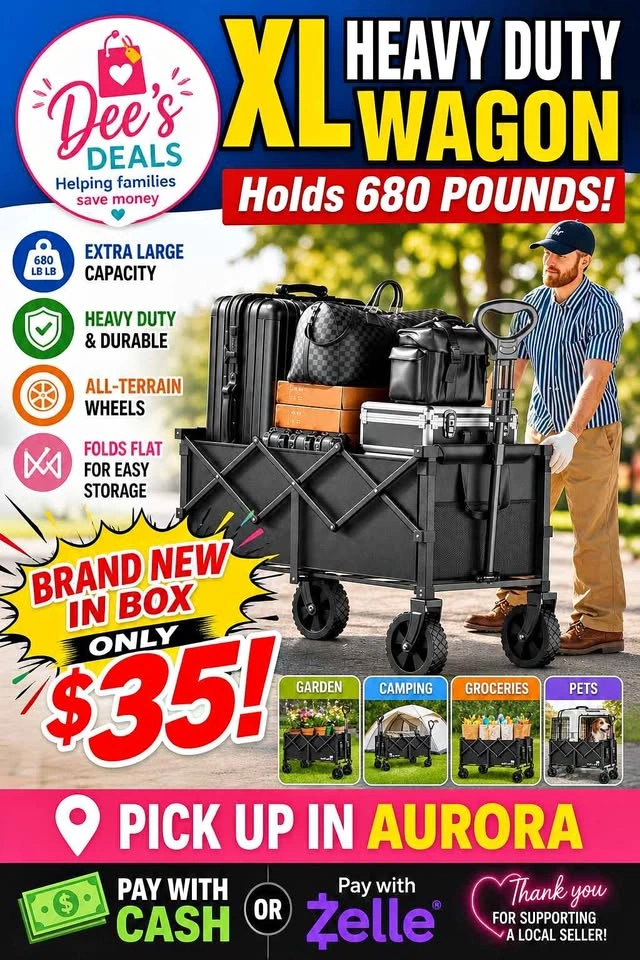 XL Heavy Duty Wagon $35. Holds 680 pounds