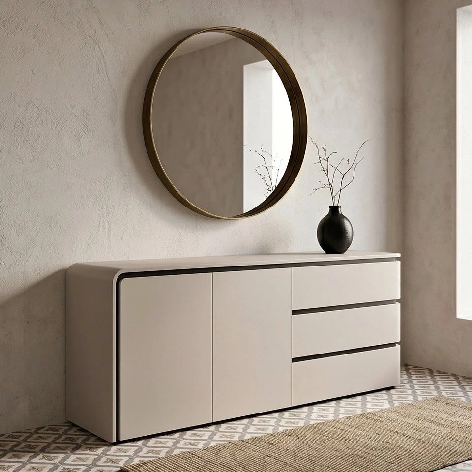Contemporary Glossy Lacquer Sideboard with Drawers - From $250