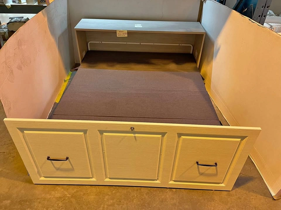 Brand New In Box BD001-Steel Folding Bed with Foam 150cm Width -