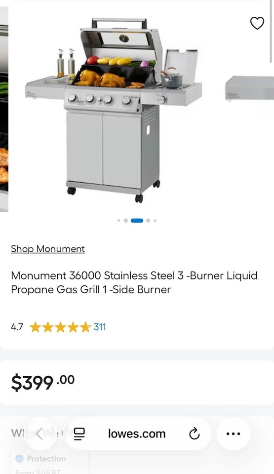 Monument Grills Mesa 400M Stainless Steel Gas Grill - photo 5