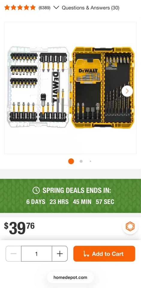 DEWALT 70-Piece Tough Grip Combination Bit Set - photo 3