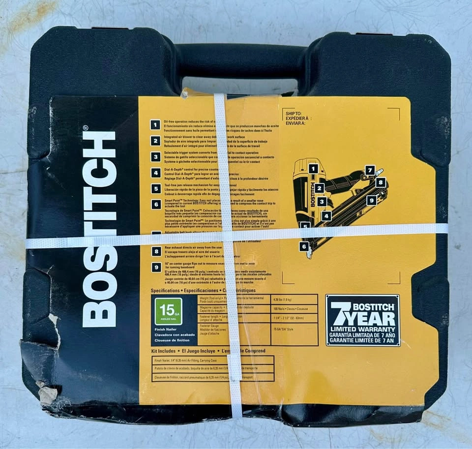 Bostitch Smart Point 15 Gauge DA Style Finish Nailer - photo 2