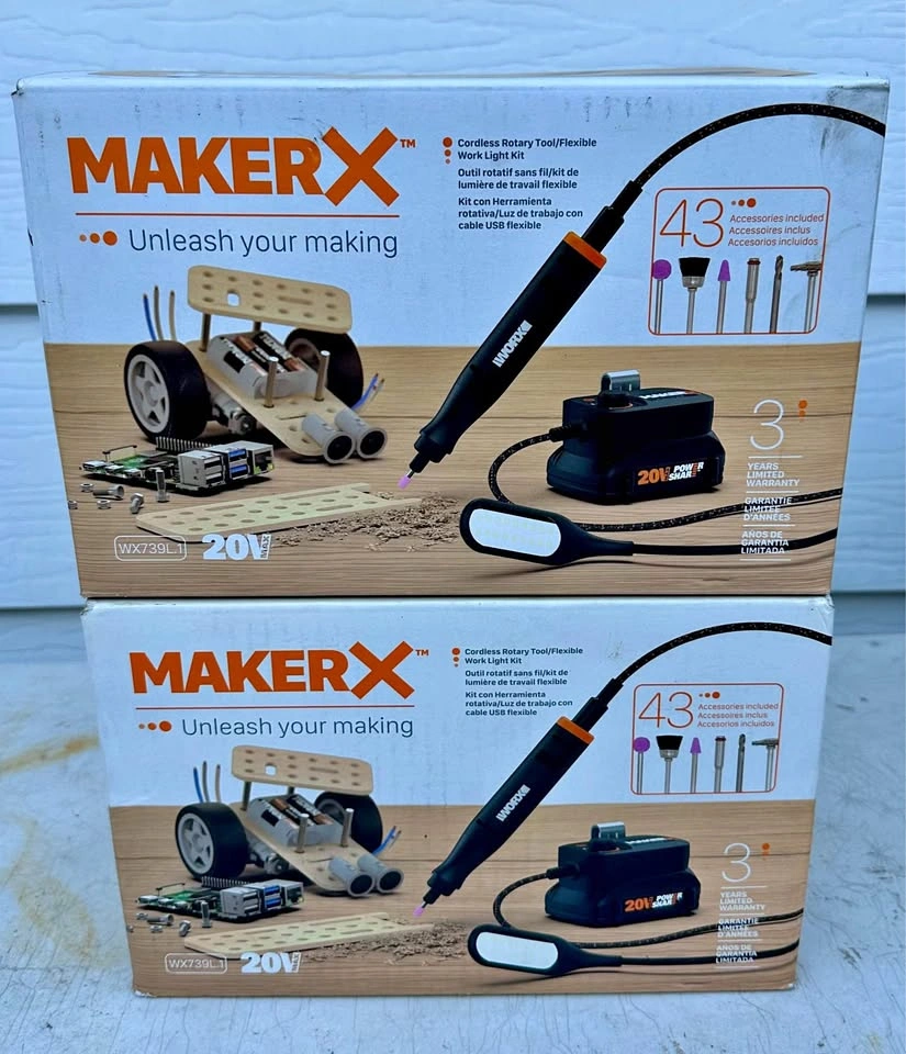 Worx MakerX Cordless Rotary Tool Kit