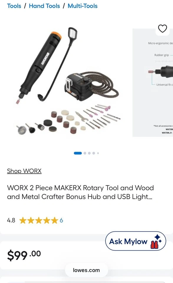 Worx MakerX Cordless Rotary Tool Kit - photo 5