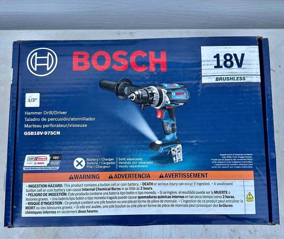 Bosch 18V Brushless 1/2" Hammer Drill/Driver