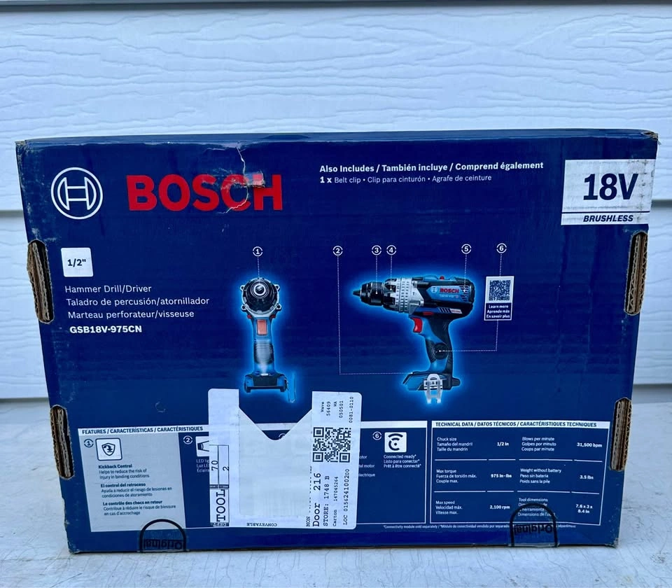 Bosch 18V Brushless 1/2" Hammer Drill/Driver - photo 3