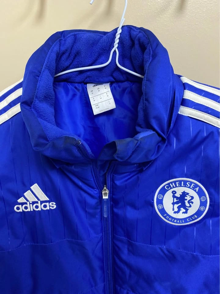 ADIDAS CHELSEA FC SOCCER 2015-16 PUFFER VEST TRAINING Mens SIZE - photo 2