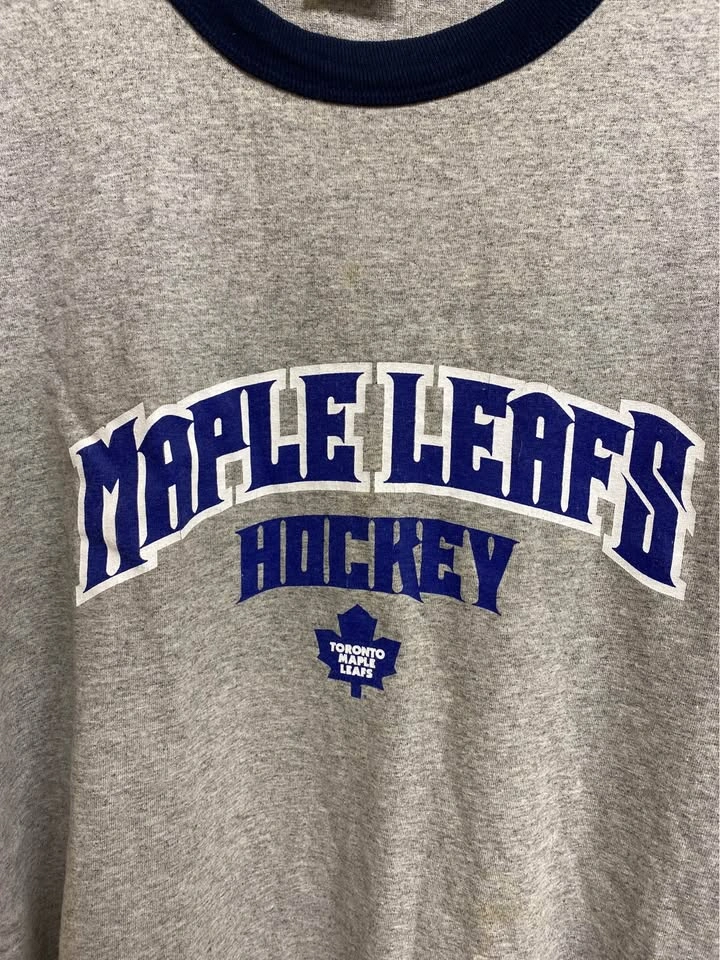 Toronto Maple Leafs Molson Canadian Ringer T-Shirt Mens XL - photo 2