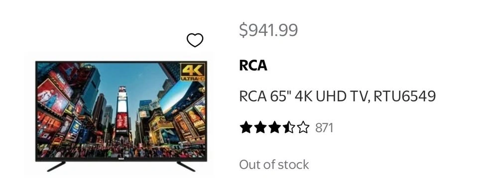 80" RCA TV for Sale - photo 4