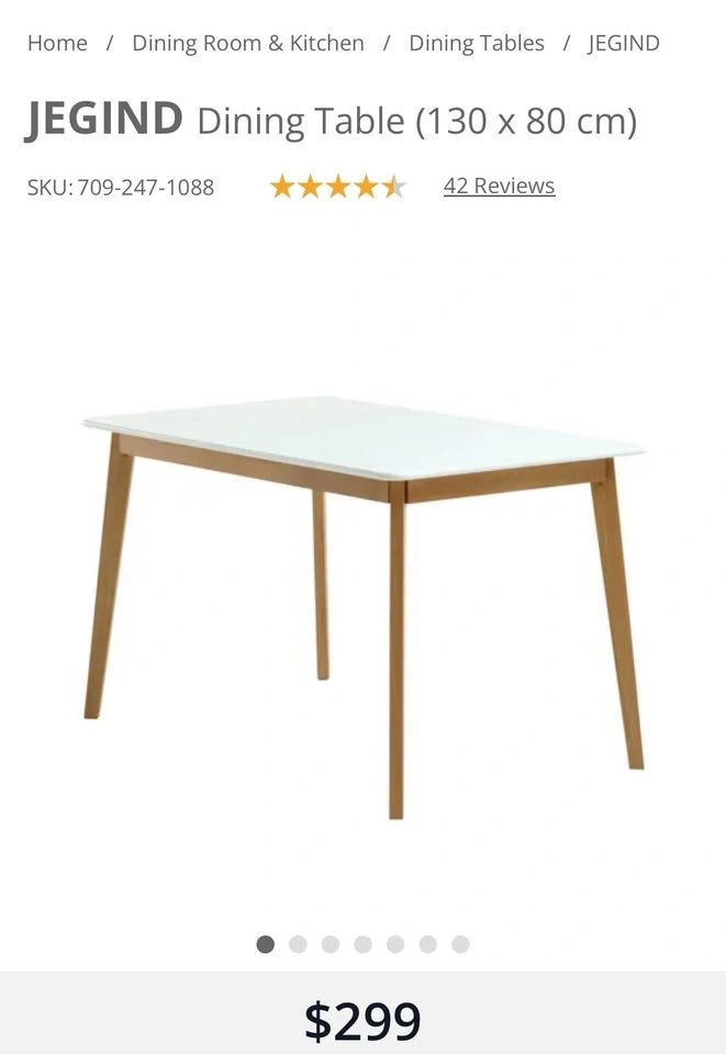 White Dining Table Set with 4 Chairs - photo 4