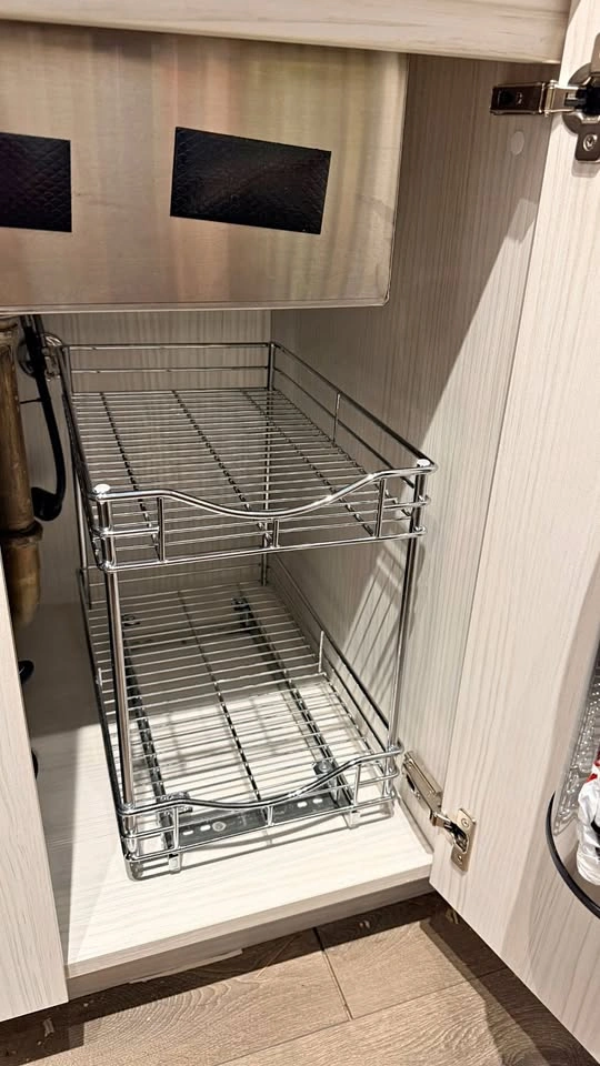 2-Tier Pull-Out Cabinet Organizer