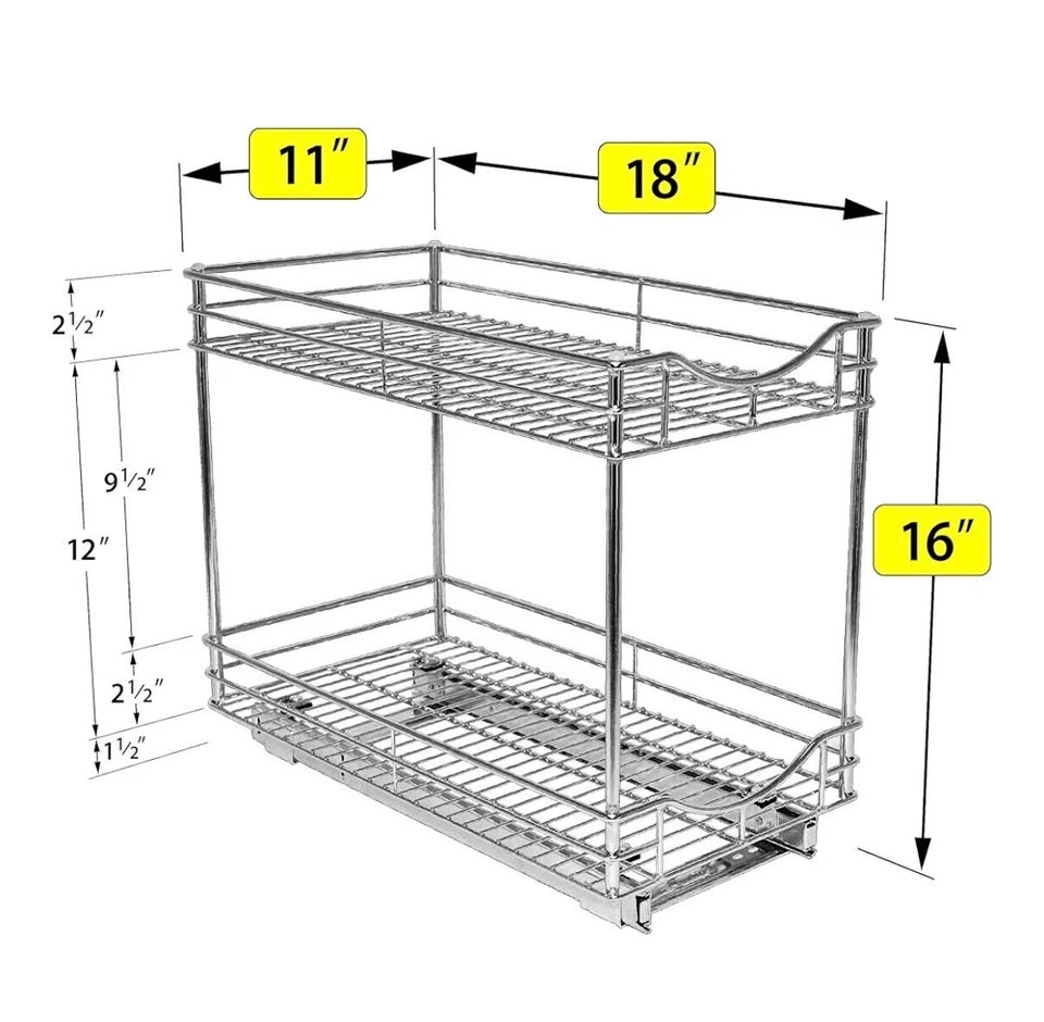 2-Tier Pull-Out Cabinet Organizer - photo 3