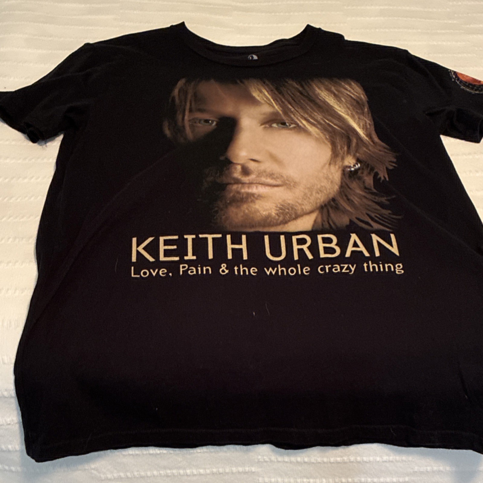 Keith Urban Love Pain World Tour 2007 T-Shirt Size L