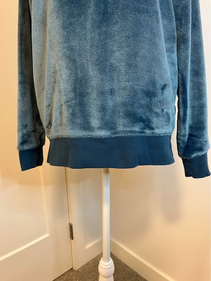 GAIAM Plush Crewneck Sweater - Teal Blue - Size S - photo 4