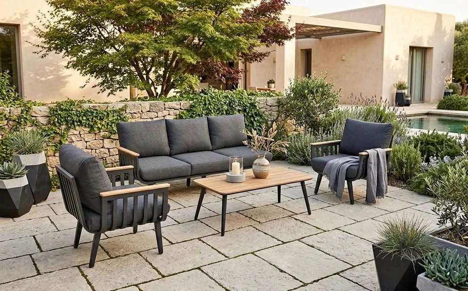 Brand new aluminum patio sets