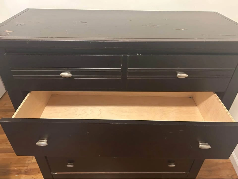 Black 5-Drawer Dresser - photo 3