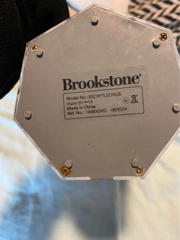 Brookstone Crystal LED Table Lamp - photo 4