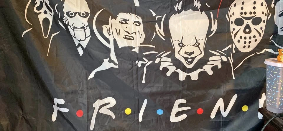 Horror Movie Friends Tapestry
