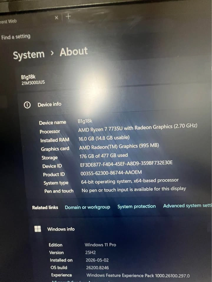 Lenovo thinkpad E16 gen 2 Gaming/Business Laptop - photo 3