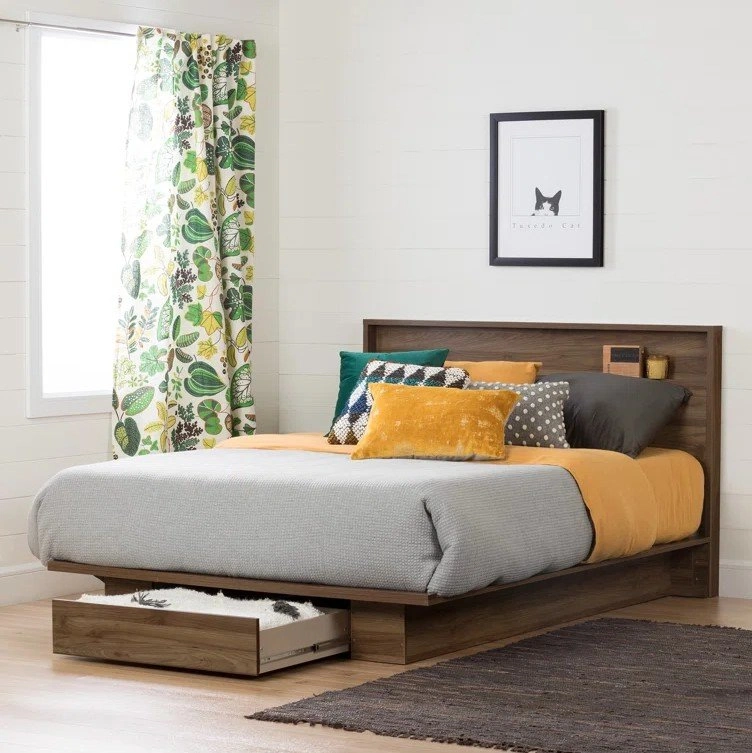 Wayfair Jaymis Headboard with shelf storage - photo 2