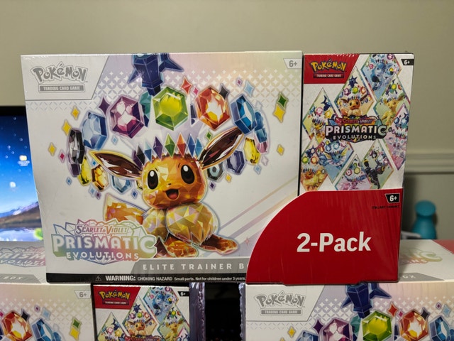 Pokemon Prismatic Evolutions 2-Pack Trainer Box & Booster Bundle