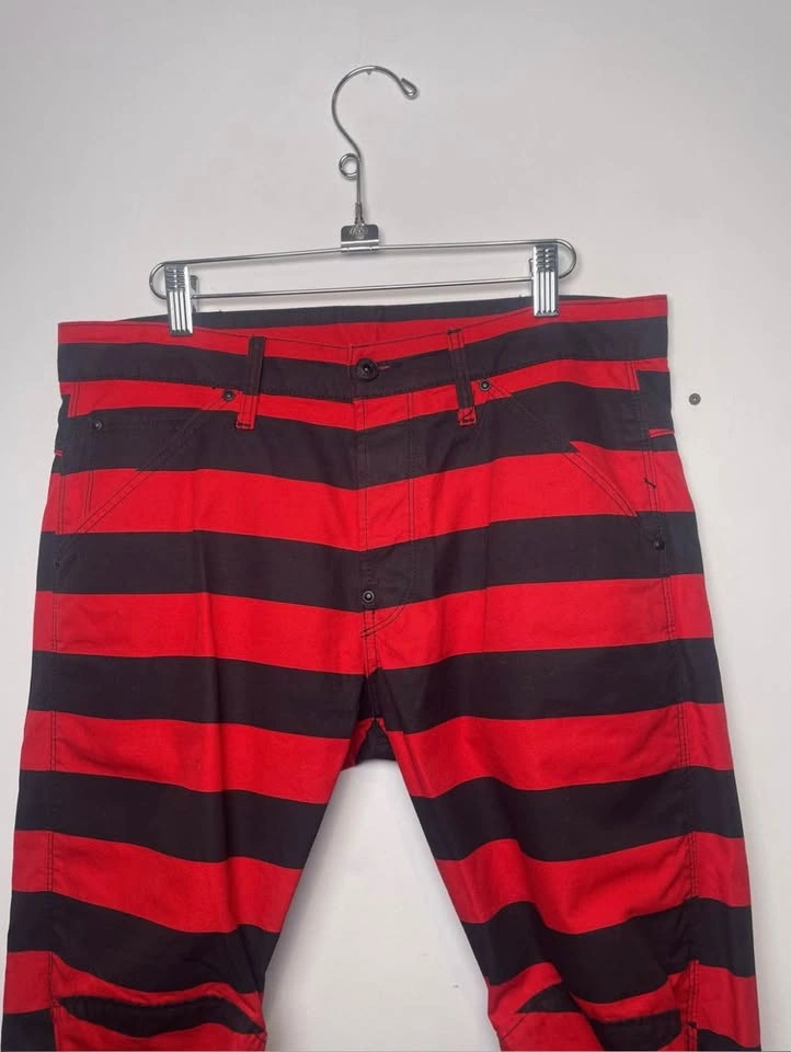 G-Star RAW 5622 3D Tapered Pants | Red & Black Stripe - photo 3