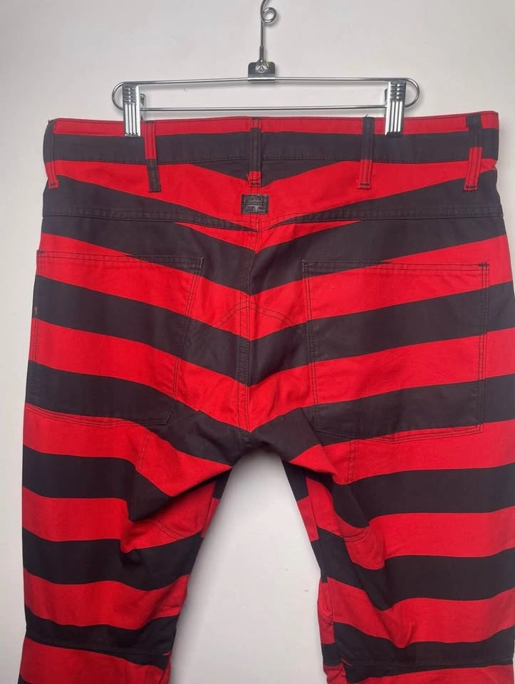 G-Star RAW 5622 3D Tapered Pants | Red & Black Stripe - photo 4