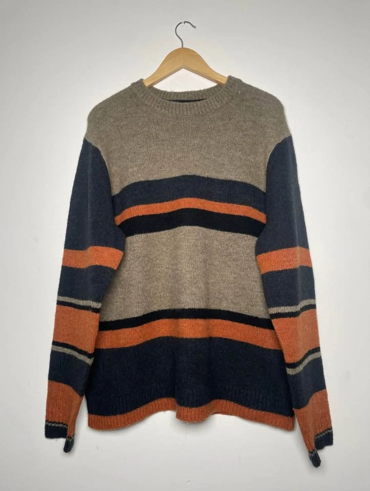 Only & Sons Striped Crewneck Knit Sweater - XL