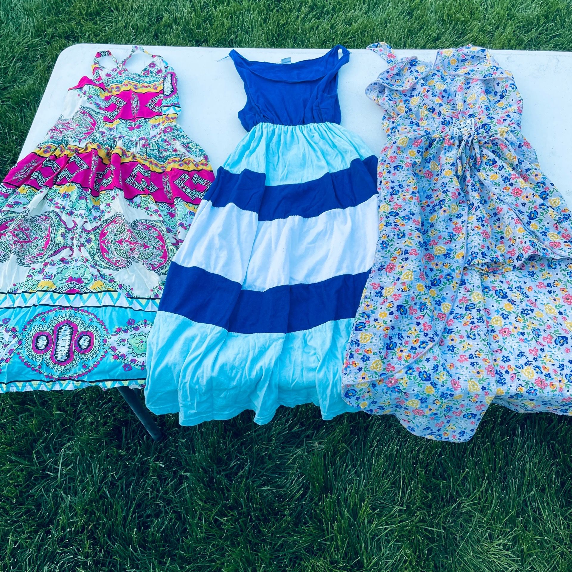 3 Girl Summer Dresses Size 7