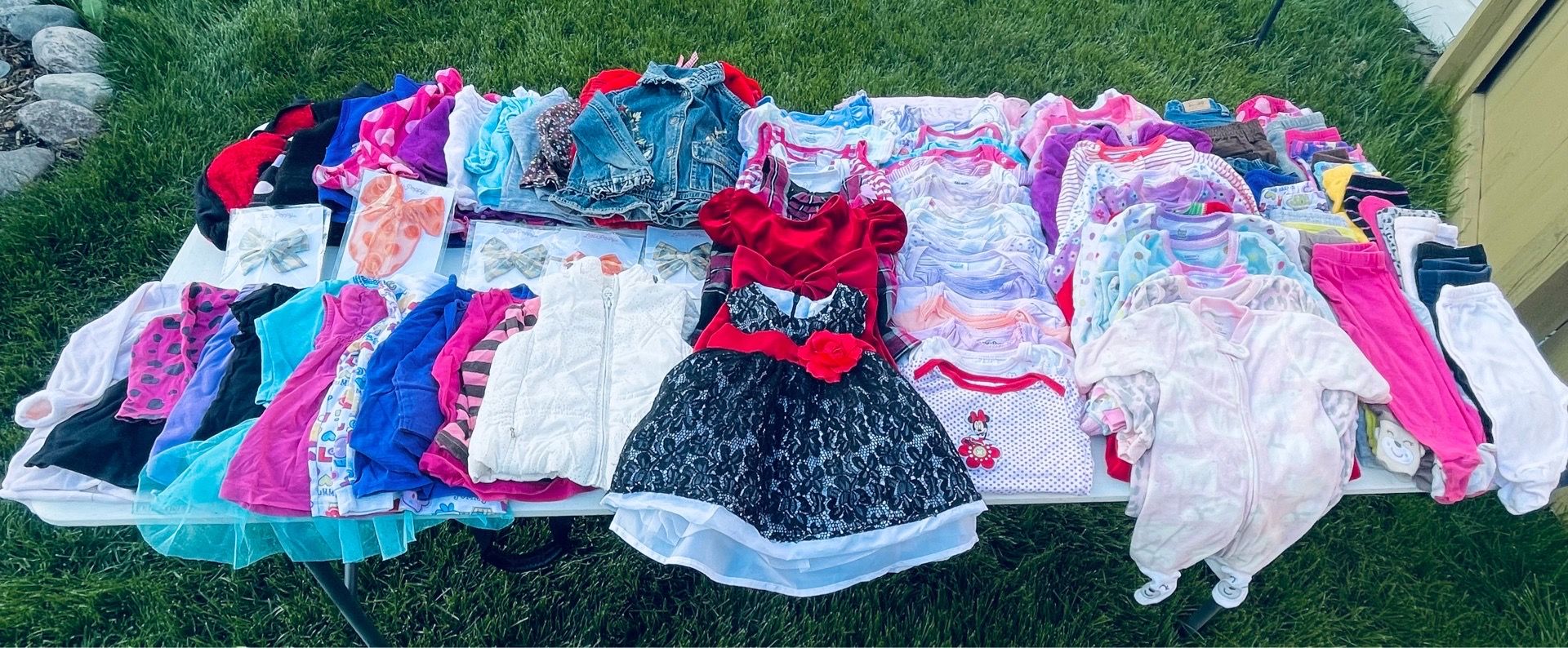 Bundle of Baby girl clothes 0-2T