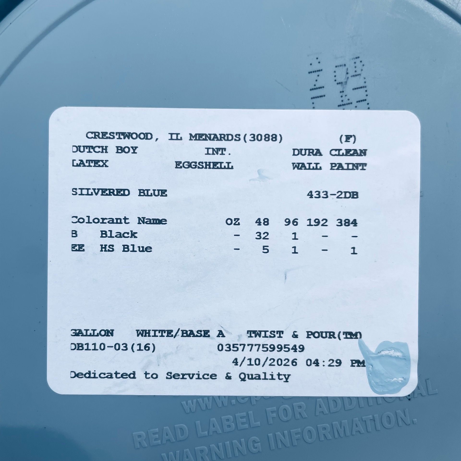 Dutch Boy Dura Clean Interior Flat Paint + Primer - 1 gal. - photo 2