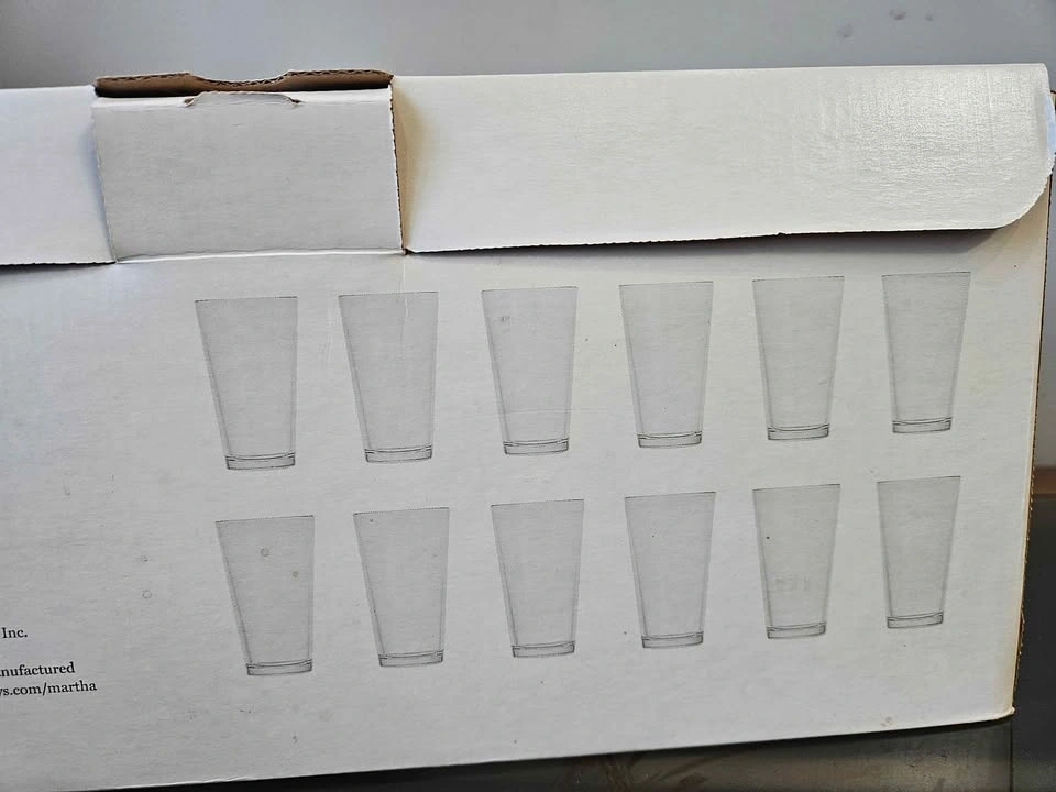 Martha Stewart 12pc Tumbler Glass Set – 16oz - MOVING SALE! - photo 2