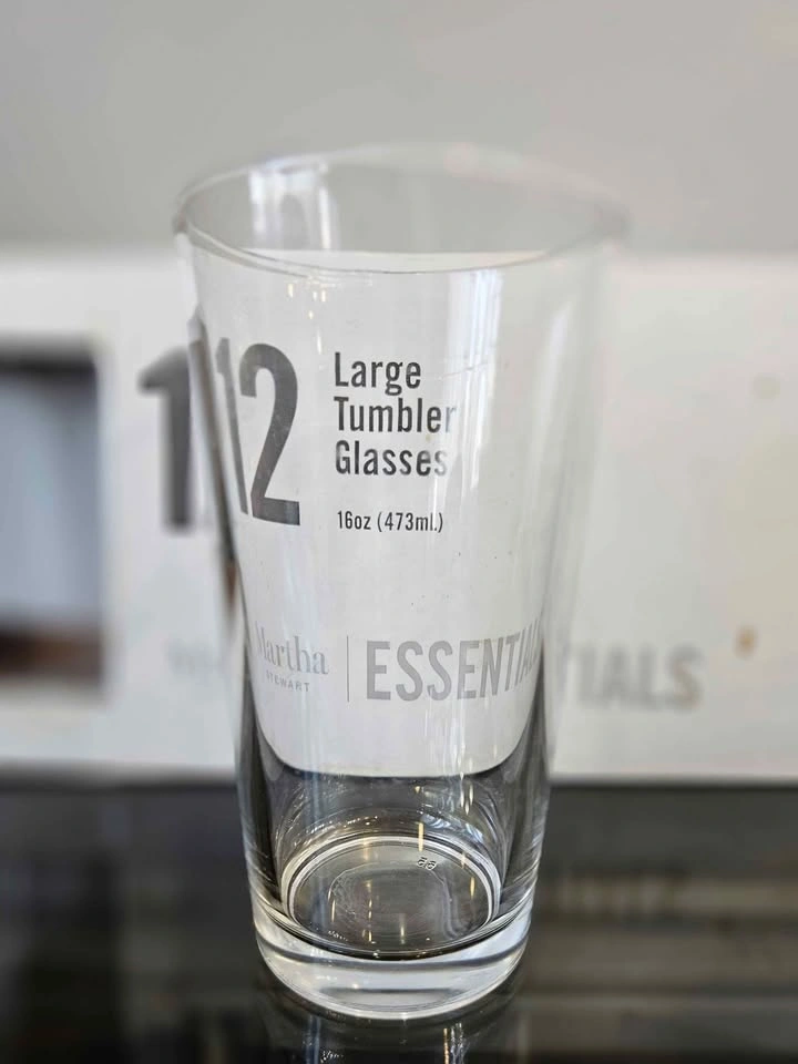 Martha Stewart 12pc Tumbler Glass Set – 16oz - MOVING SALE! - photo 5