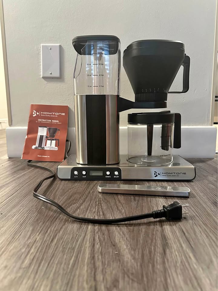 Homtone Coffee Maker – Works Great (Needs Water Tank)