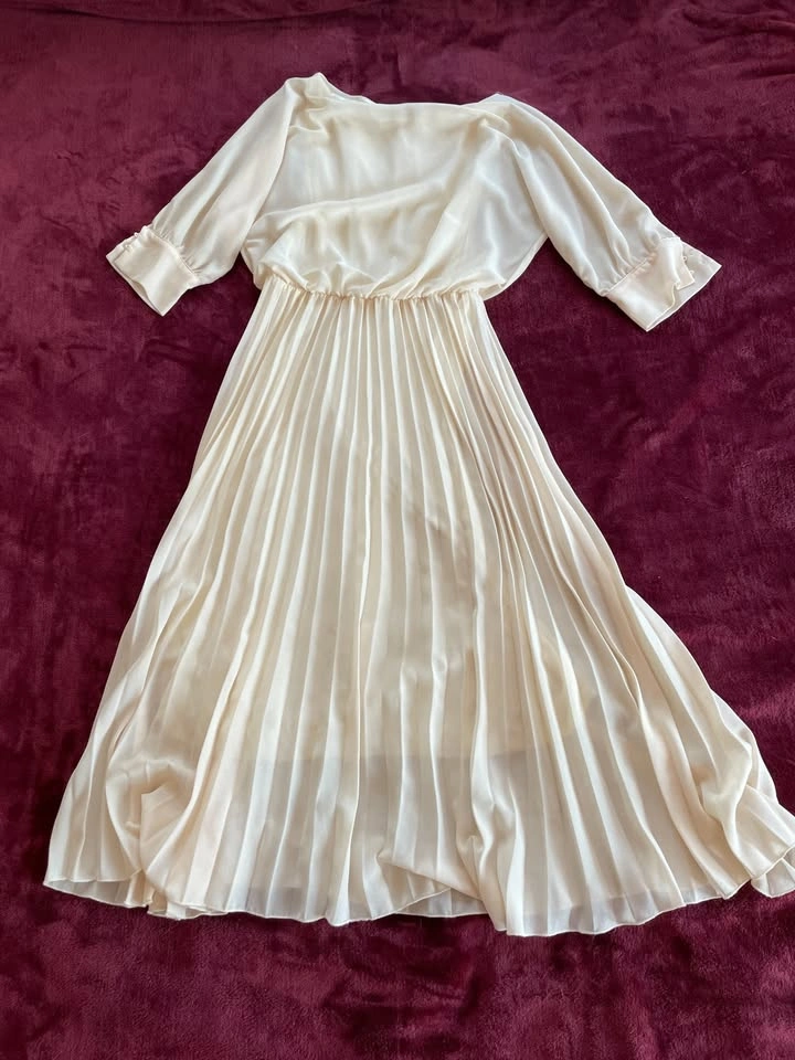 Cream White Dress, S/M - photo 4